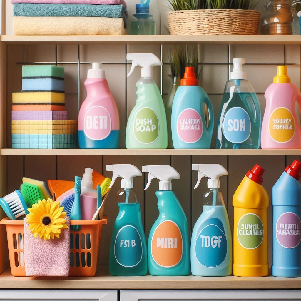 Correctly Stored Cleaning Products